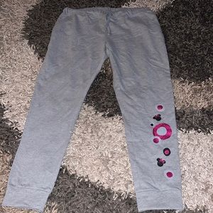 Disney sweat pants size L good cond side pockets inseam 31